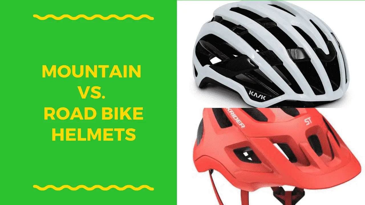 mountain vs road bike helmets